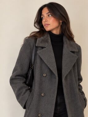 Double-Breasted Wool Coat